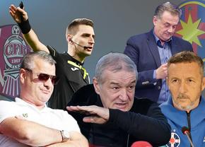 Comisia Centrală a Arbitrilor continuă războiul cu oficialii din Liga 1! Gigi Becali, Ioan Varga și Mihai Stoica, chemați la raport + Ciprian Marica și Adrian Mititelu, amendați