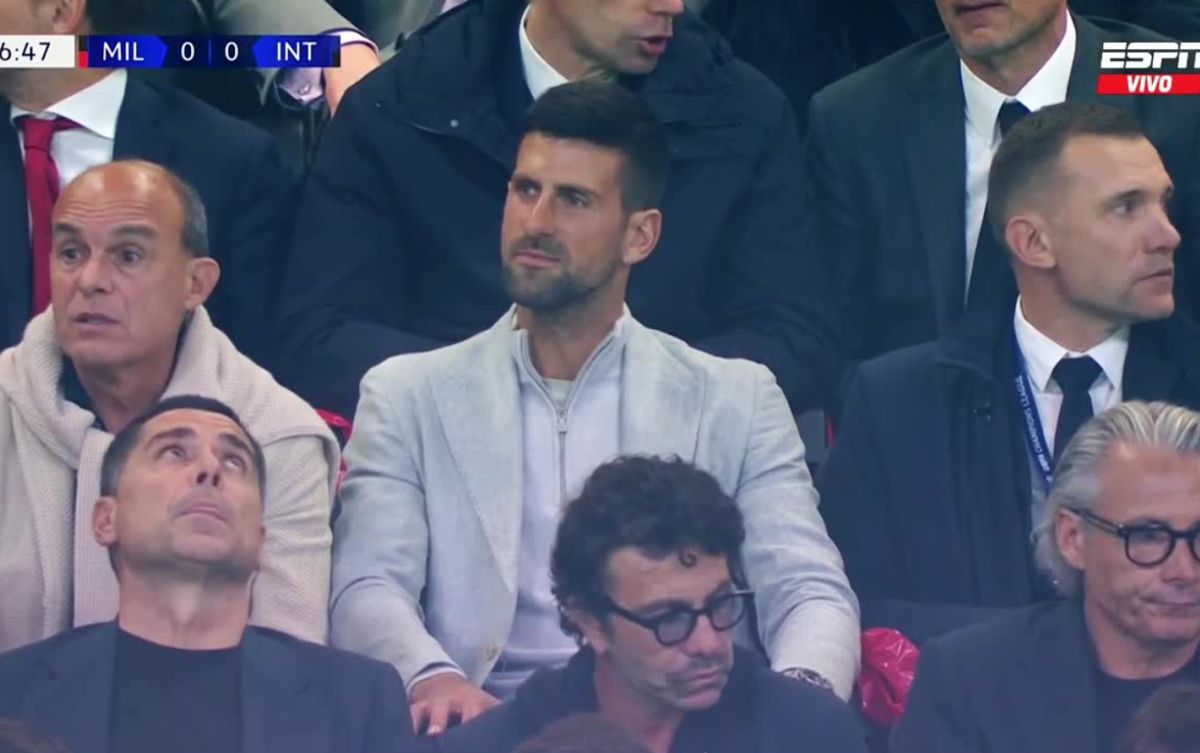 Festival pe San Siro » Vedetele n-au vrut să rateze semifinala Milan - Inter: Djokovic și Zlatan, în prim plan