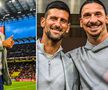 Novak Djokovic și Zlatan Ibrahimovic / Sursă foto: Guliver/Getty Images