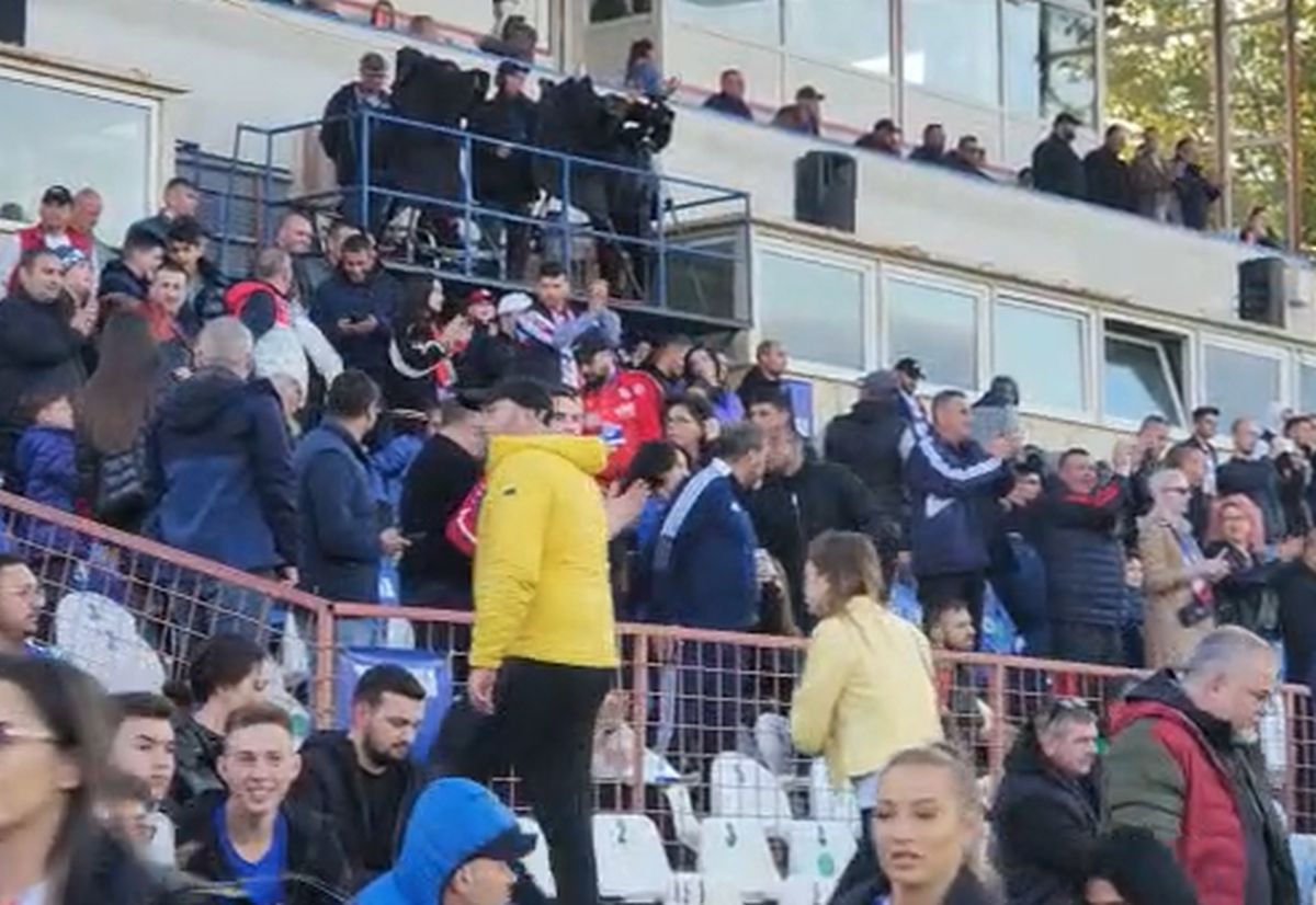 Incidente la Oțelul - Dinamo: ultrași puși la pământ de jandarmi » Imaginile ratate de camerele TV