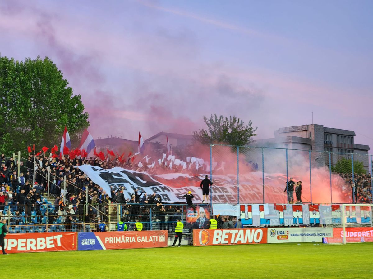 Atmosferă și meci Oțelul Galați - Dinamo
