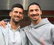 Novak Djokovic și Zlatan Ibrahimovic / Sursă foto: Guliver/Getty Images