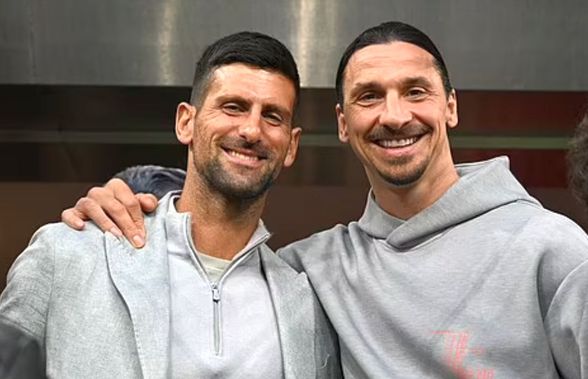 Festival pe San Siro » Vedetele n-au vrut să rateze semifinala Milan - Inter: Djokovic și Zlatan, în prim plan