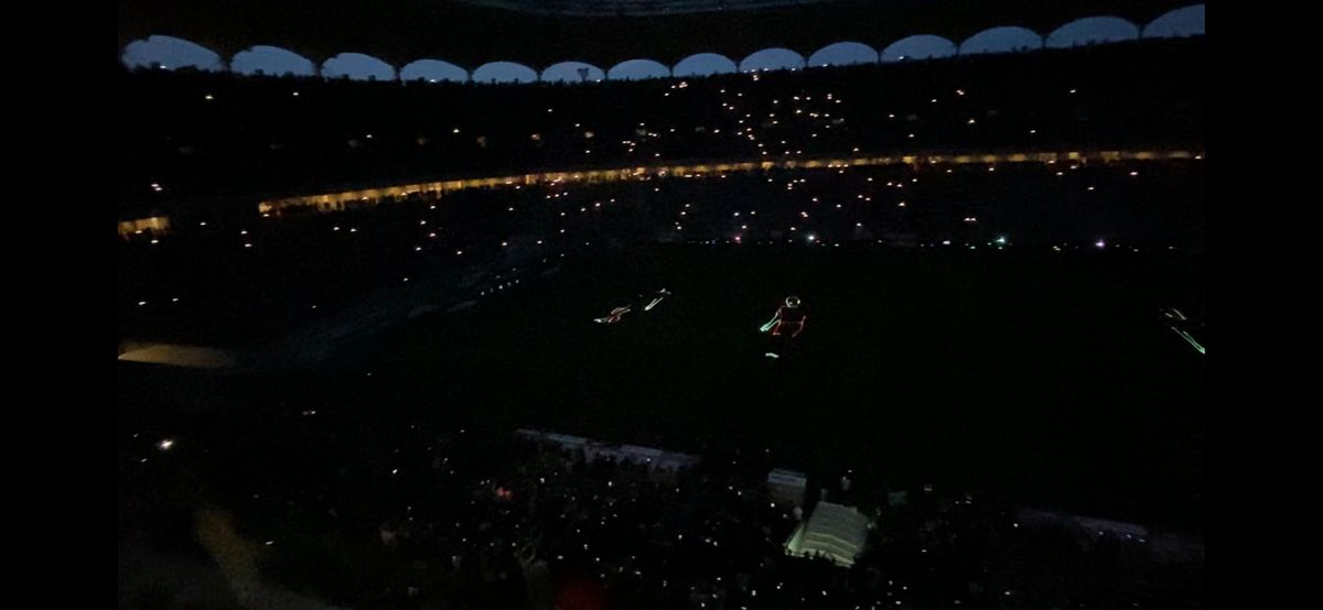 Show total pe Arena Națională! Ce s-a întâmplat la pauza meciului FCSB - CFR Cluj