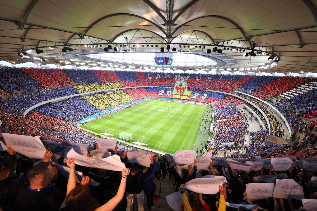Scenografie spectaculoasă în FCSB - CFR Cluj