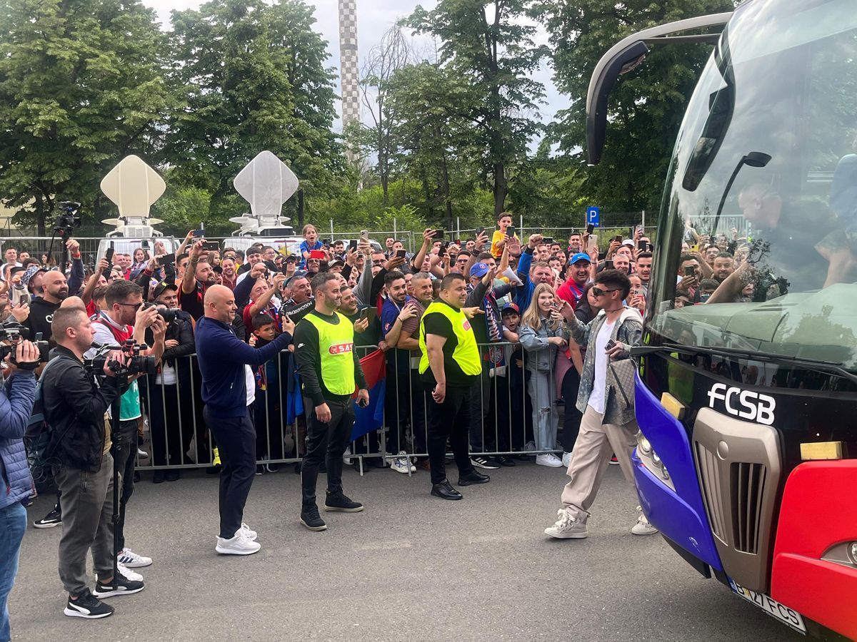 Jucătorii de la FCSB au sosit la Arena Națională