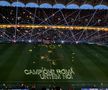 Joc spectaculos de lumini la pauza FCSB - CFR Cluj