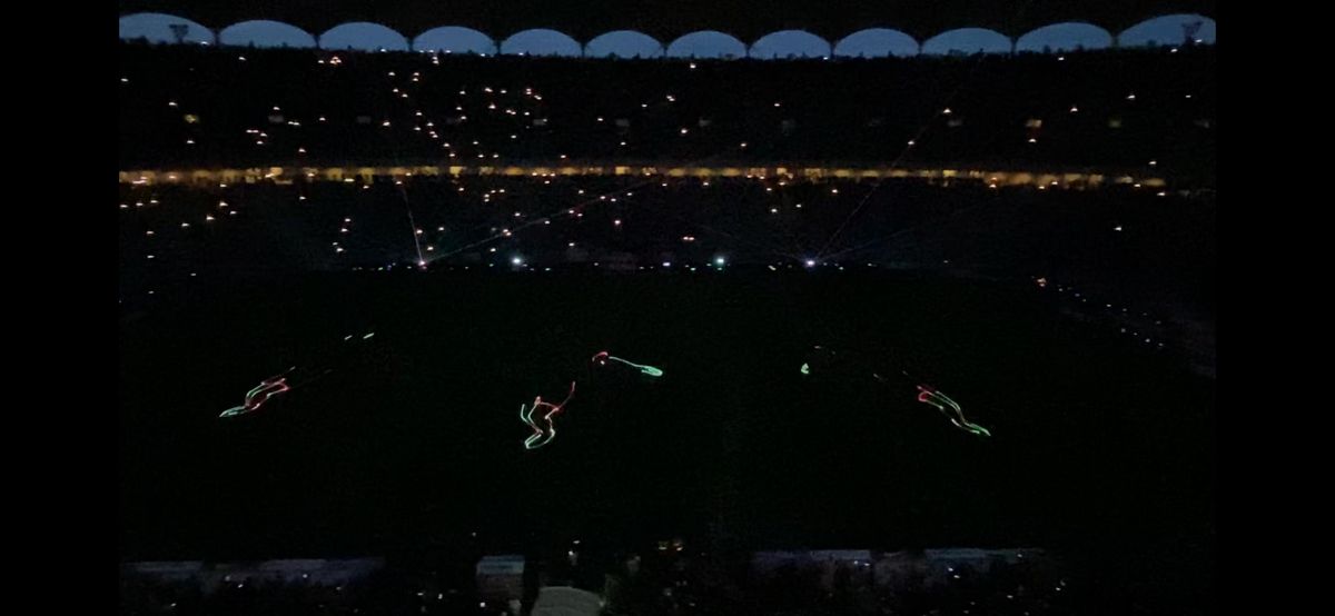 Show total pe Arena Națională! Ce s-a întâmplat la pauza meciului FCSB - CFR Cluj