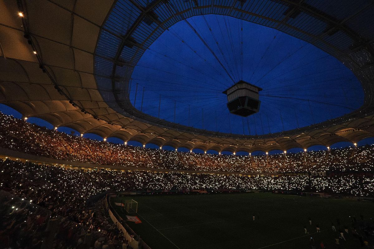 Show total pe Arena Națională! Ce s-a întâmplat la pauza meciului FCSB - CFR Cluj