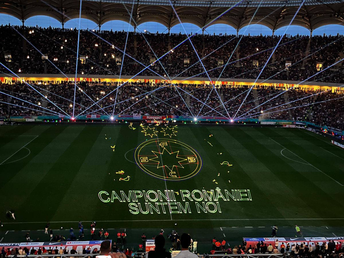 Show total pe Arena Națională! Ce s-a întâmplat la pauza meciului FCSB - CFR Cluj