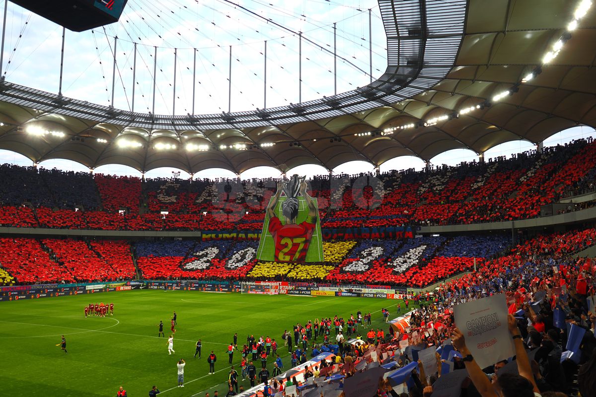 Scenografie spectaculoasă în FCSB - CFR Cluj