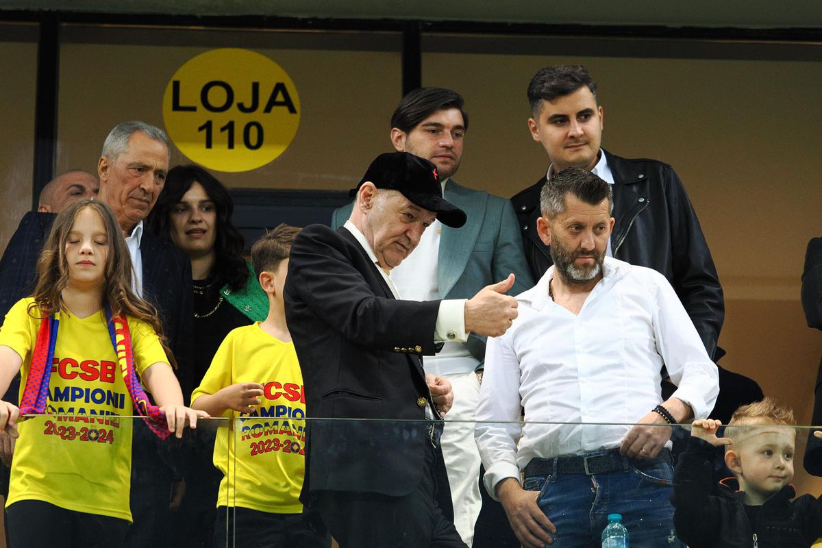 Gestul lui Gigi Becali, imediat după FCSB - CFR Cluj » Ce a făcut la tribuna oficială