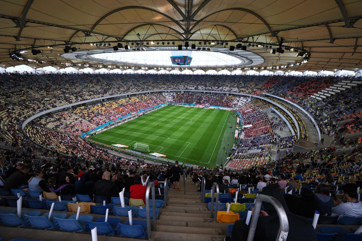 Imagini din stadion înainte de FCSB - CFR Cluj