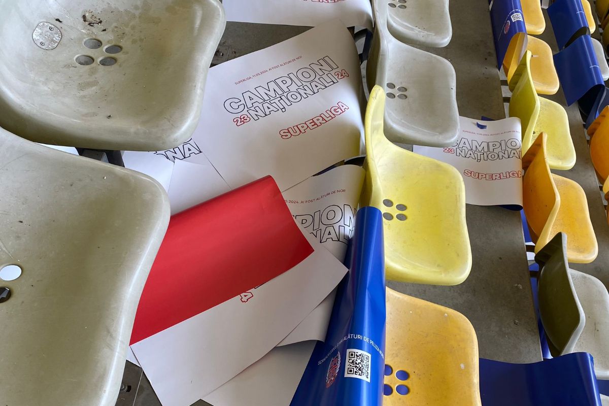 Imagini din stadion înainte de FCSB - CFR Cluj