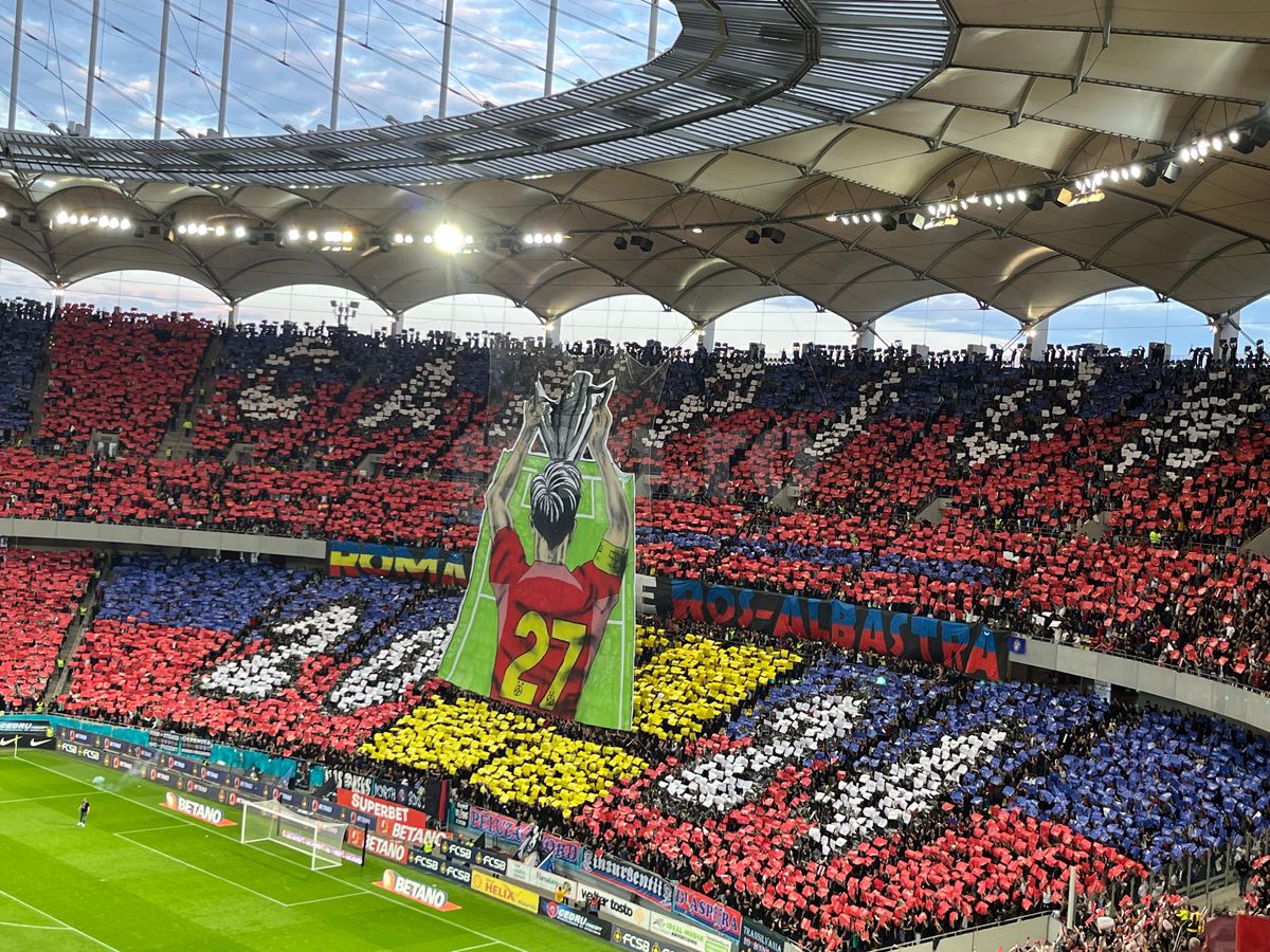 Scenografie spectaculoasă în FCSB - CFR Cluj