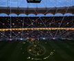 Joc spectaculos de lumini la pauza FCSB - CFR Cluj