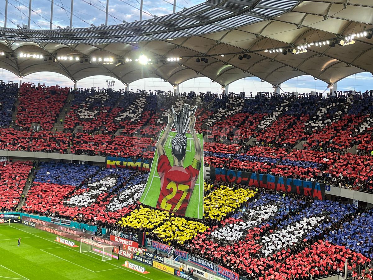 Scenografie spectaculoasă în FCSB - CFR Cluj