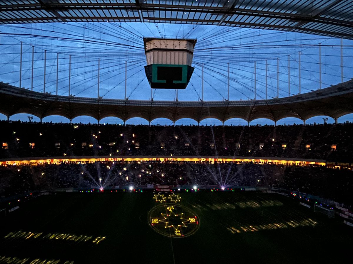 Show total pe Arena Națională! Ce s-a întâmplat la pauza meciului FCSB - CFR Cluj