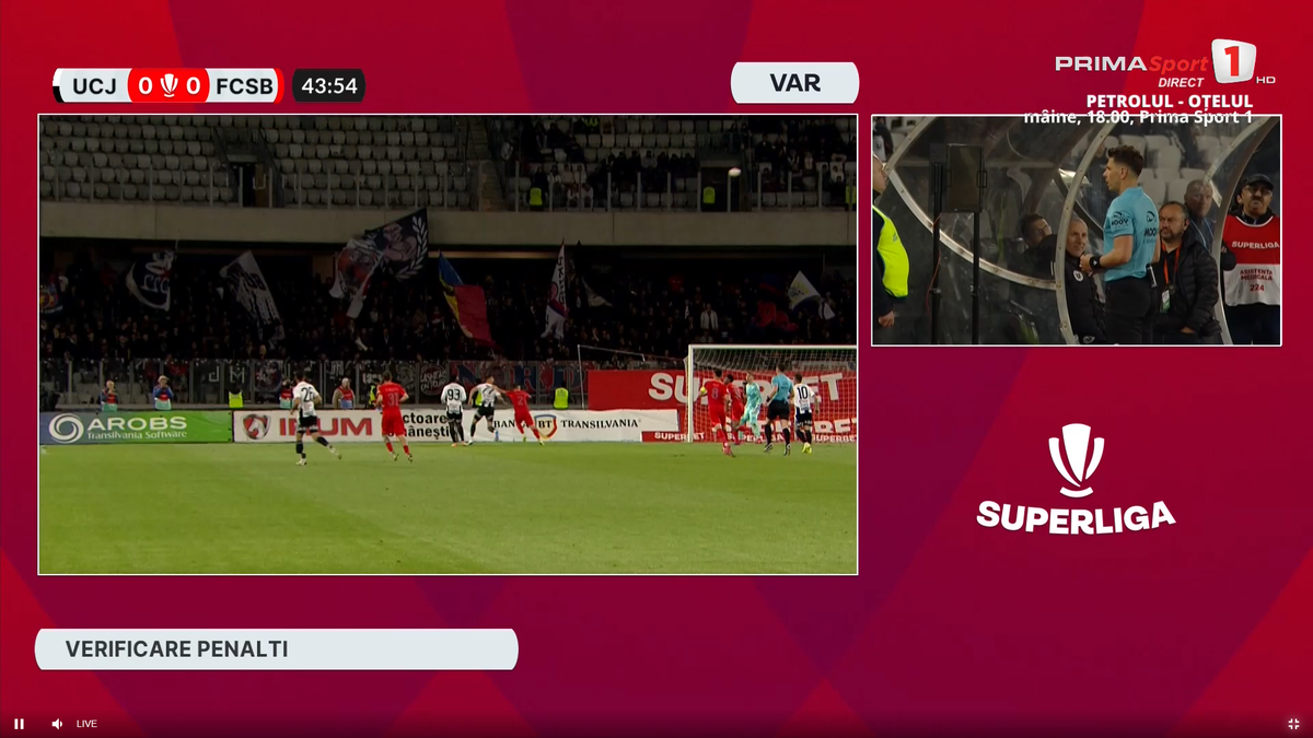 Duelul dintre Valentin Crețu și Blănuță, în U Cluj - FCSB