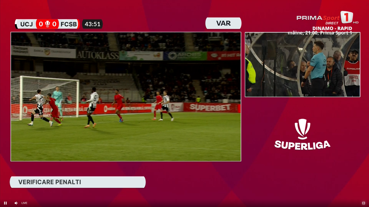 Duelul dintre Valentin Crețu și Blănuță, în U Cluj - FCSB