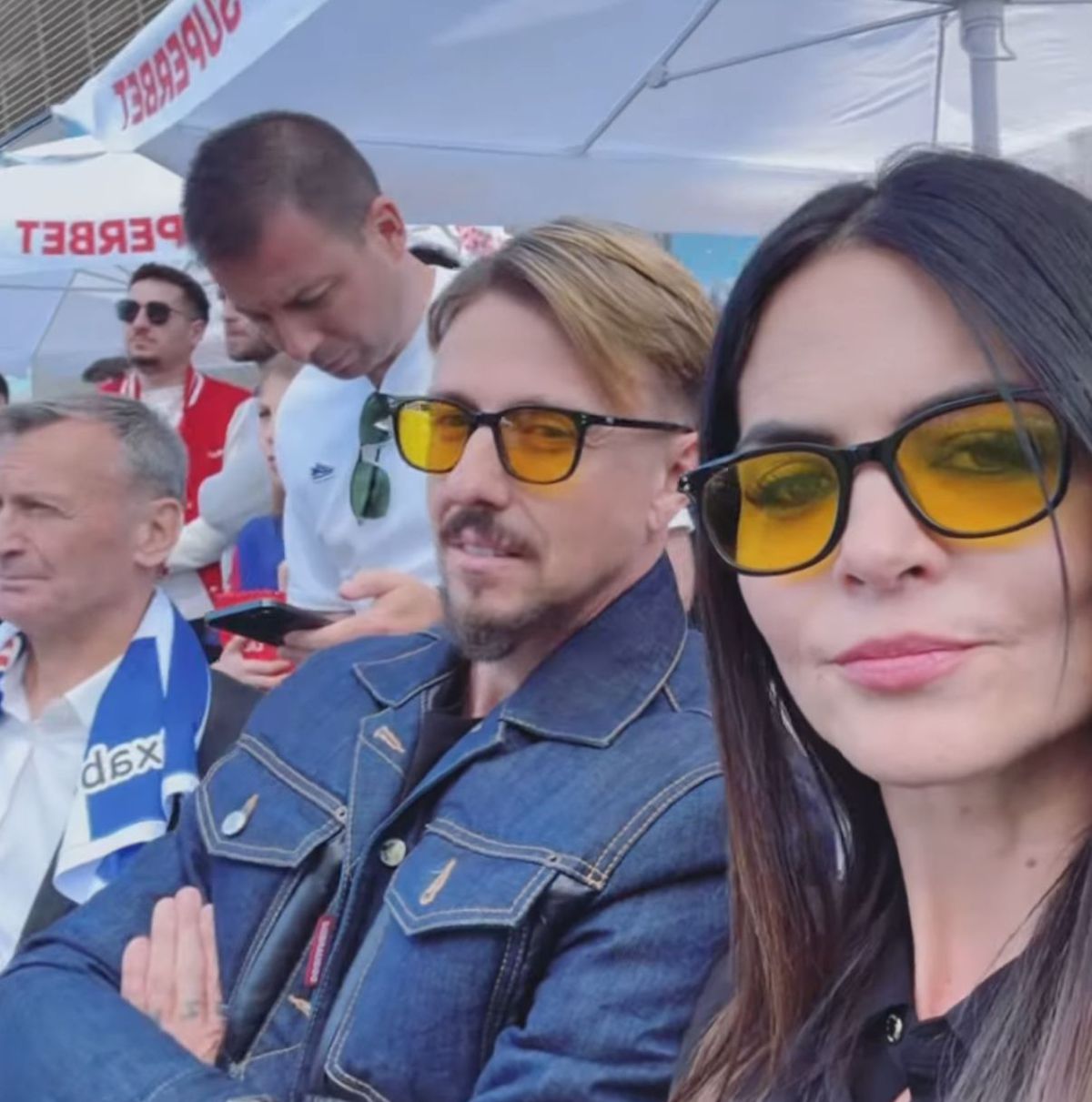 Legenda Guti a văzut Barcelona - Real Madrid la o terasă din București, împreună cu soția Romina Belluscio