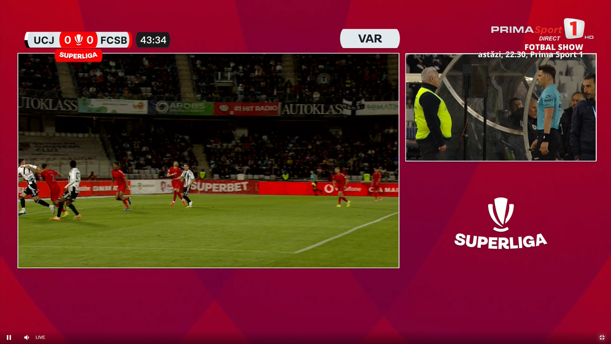 Duelul dintre Valentin Crețu și Blănuță, în U Cluj - FCSB