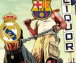 Barcelona a câștigat cu Real Madrid, scor 4-3, în etapa #35 din La Liga. După El Clasico, pe internet au apărut nenumărate glume la adresa madrilenilor.