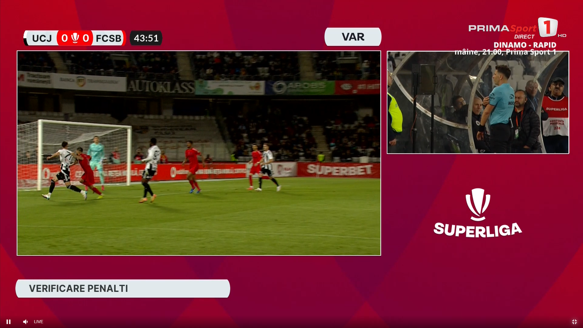 Duelul dintre Valentin Crețu și Blănuță, în U Cluj - FCSB