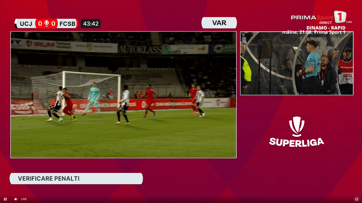 Duelul dintre Valentin Crețu și Blănuță, în U Cluj - FCSB