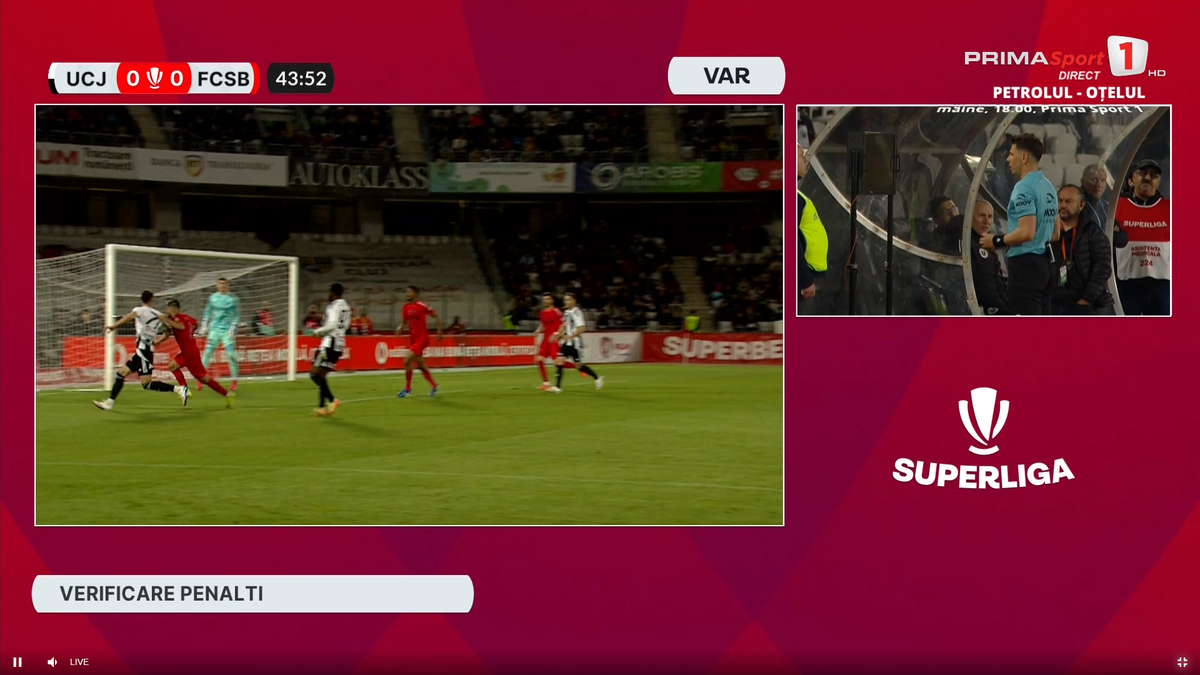 Duelul dintre Valentin Crețu și Blănuță, în U Cluj - FCSB