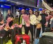 De la stânga la dreapta: Bernadette Szocs, Adina Diaconu, Elena Zaharia, antrenorul Andrei FIlimon, Andreea Dragoman