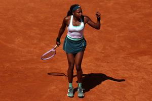Coco Gauff, calificare cu emoții în „sferturi” la Roma” » Americanca a salvat o minge de meci