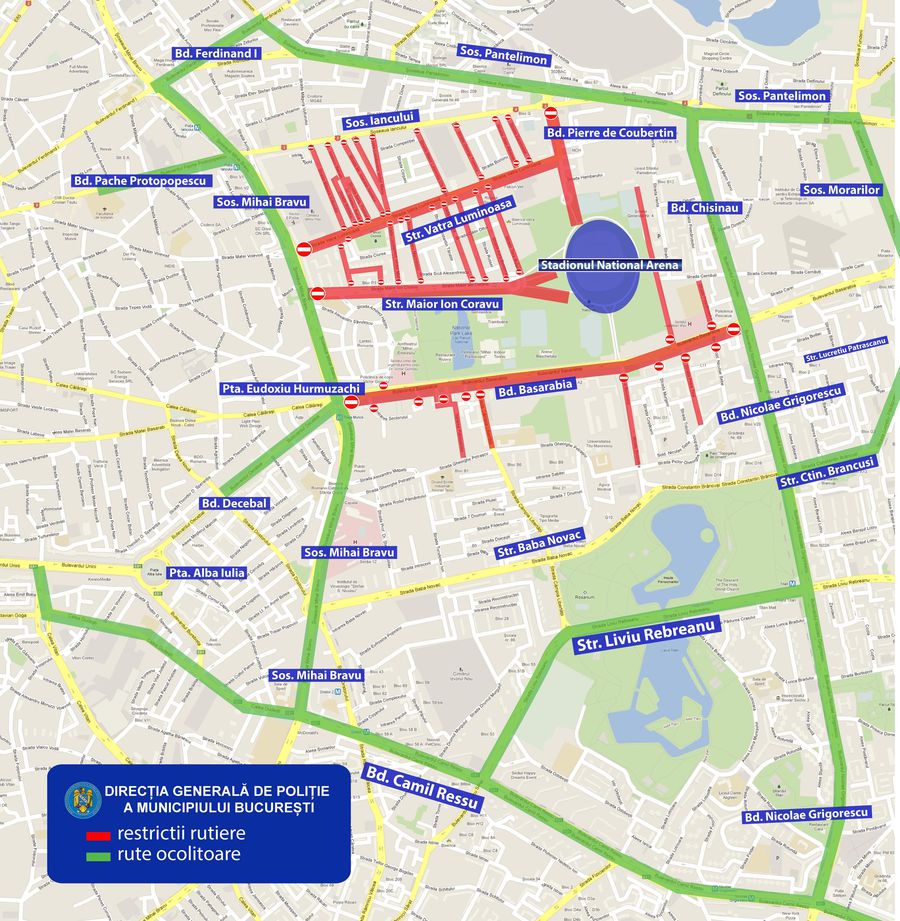 Restricții în București la primul meci de la Euro 2020 disputat pe Arena Națională » Anunțul autorităților