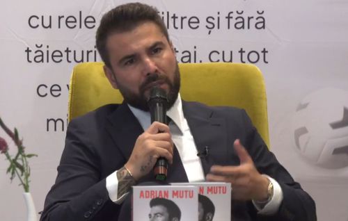 Adrian Mutu, 43 de ani, a lansat azi, la Cluj-Napoca, autobiografia „Revenirea din Infern”.