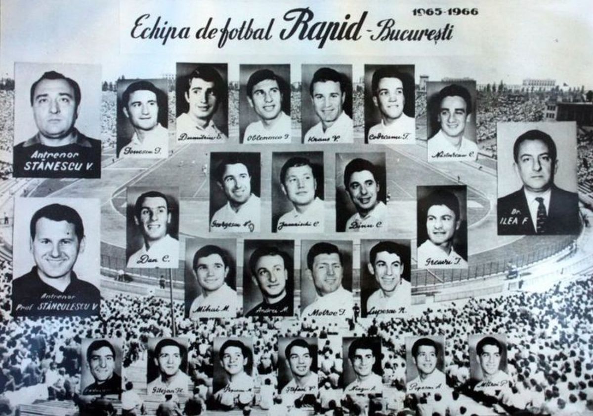 55 de ani de la primul titlu al Rapidului » Nichi Dumitriu: „Noi am fost zeii Giuleștiului. Doar Sabău și Lupu ar fi putut juca în echipa din '67. Pancu? A avut două viteze, mică și foarte mică!”