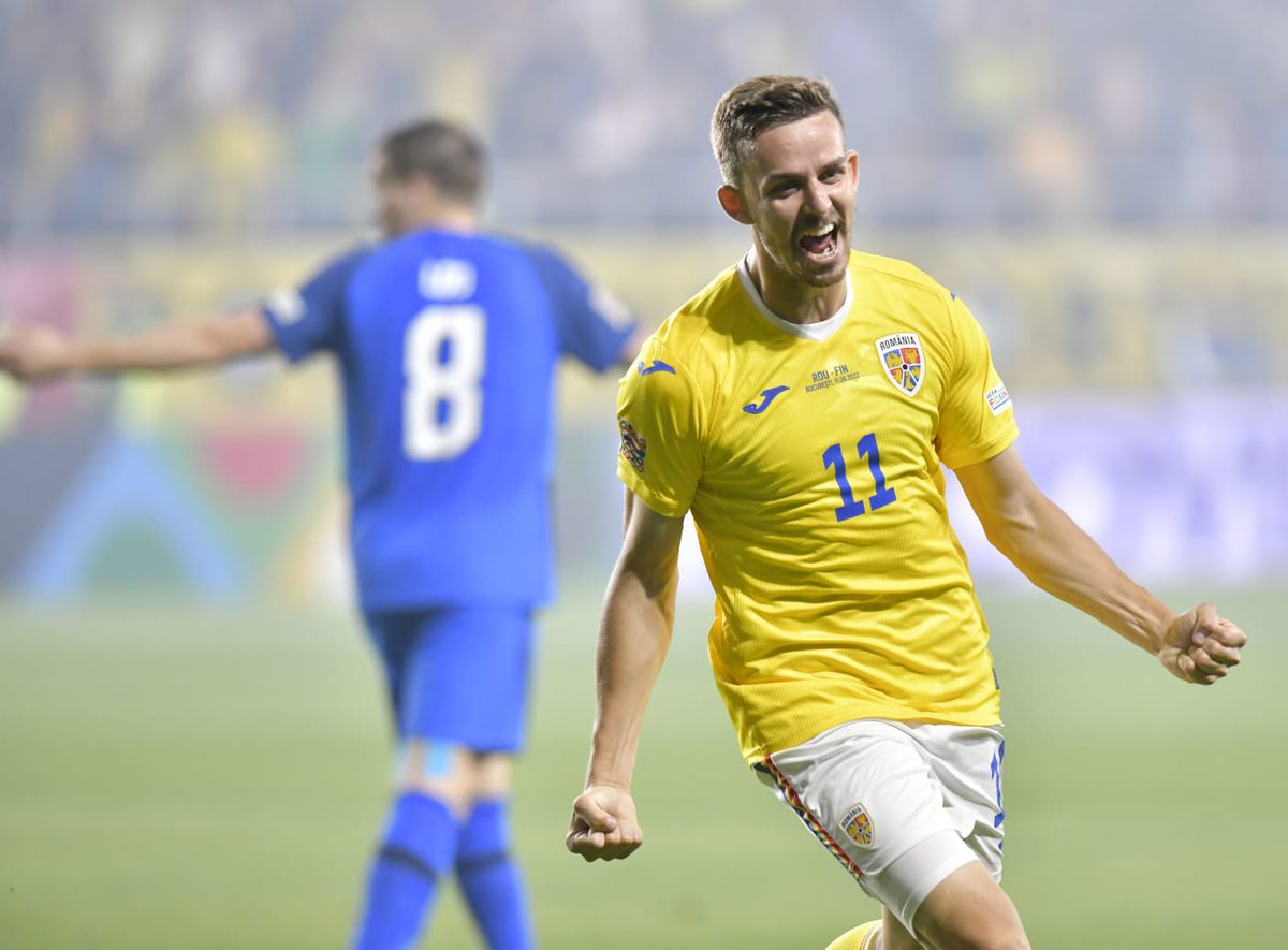 Mult chin, dar victorie! Bancu o răpune pe Finlanda în Giulești și aduce României primele puncte în Nations League » Clasamentul ACUM