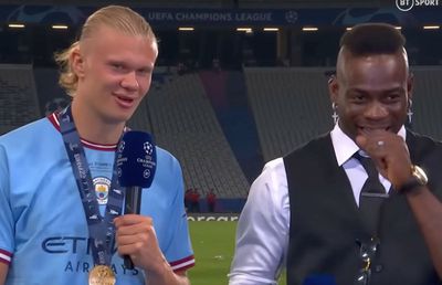 Erling Haaland, interviu cu Mario Balotelli după finala UCL: „Încă am tricoul tău” / „Eu n-am ce să te învăț”