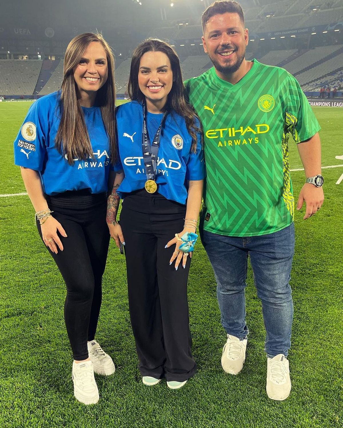 Apariție rarisimă! Pep Guardiola, momente tandre cu soția Cristina, după succesul din Champions League