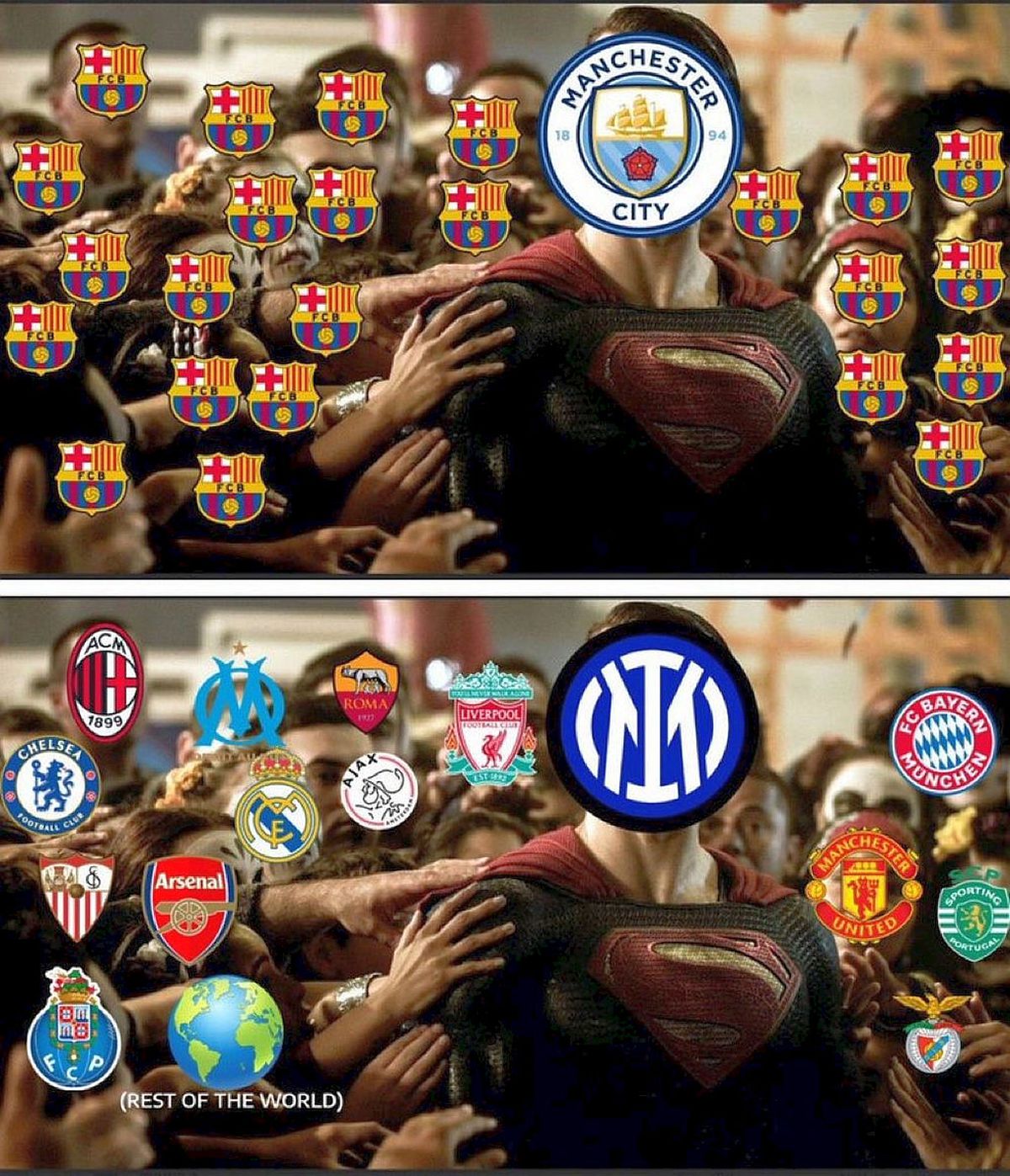 Cele mai tari meme-uri după Manchester City - Inter » Lukaku și De Bruyne, ținta ironiilor