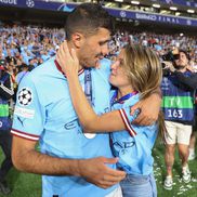 Rodri a sărbătorit câștigarea Champions League alături de iubita lui, Laura (foto: Guliver/Getty Images)