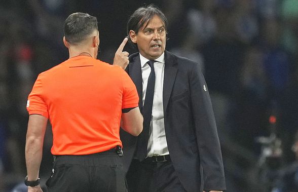 Istvan Kovacs, „meci” greu cu Simone Inzaghi la finala Champions League » Antrenorul lui Inter, criză de nervi pe bancă