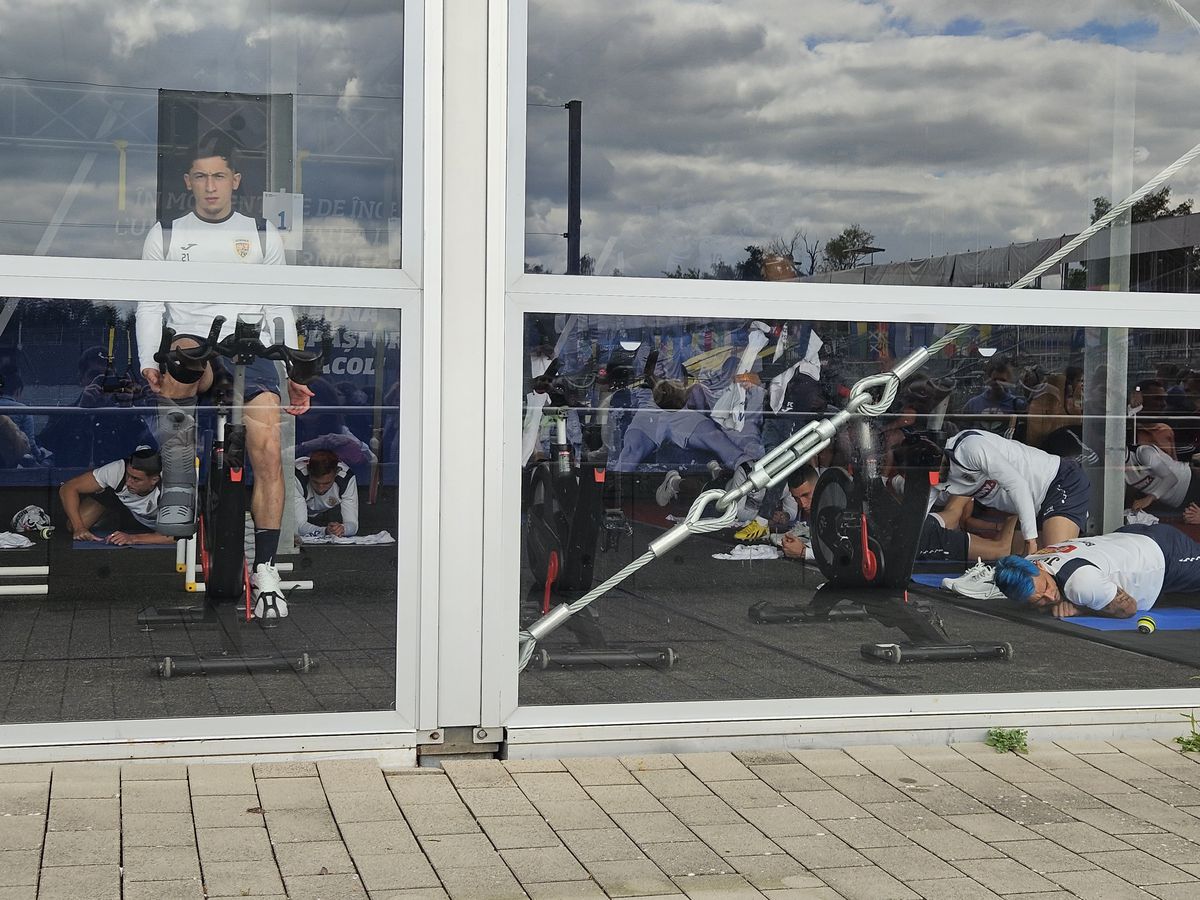 România, primul antrenament în Germania