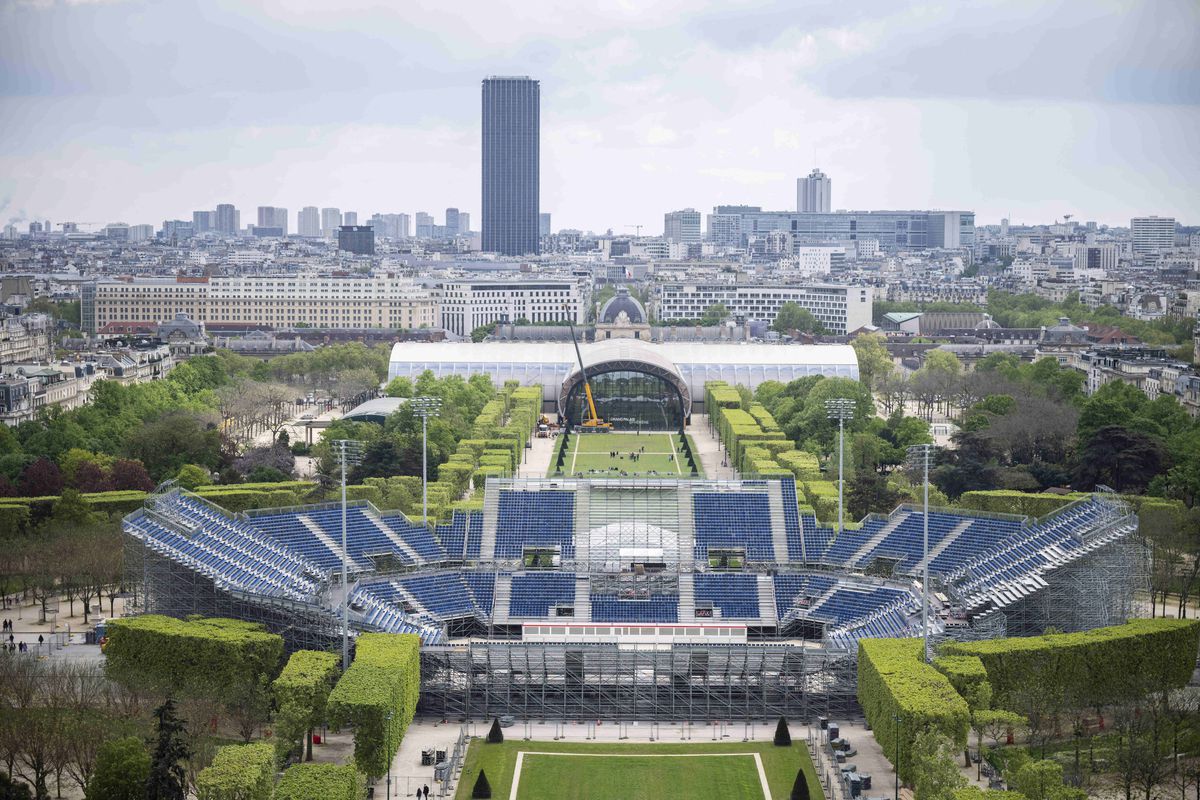 „Eiffel Tower Stadium”, arena de 13.000 de locuri amenajată lângă Champ de Mars » Va fi una dintre atracțiile de la Jocurile Olimpice