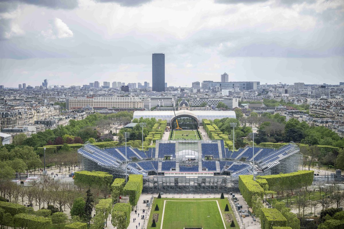 „Eiffel Tower Stadium”, arena de 13.000 de locuri amenajată lângă Champ de Mars » Va fi una dintre atracțiile de la Jocurile Olimpice