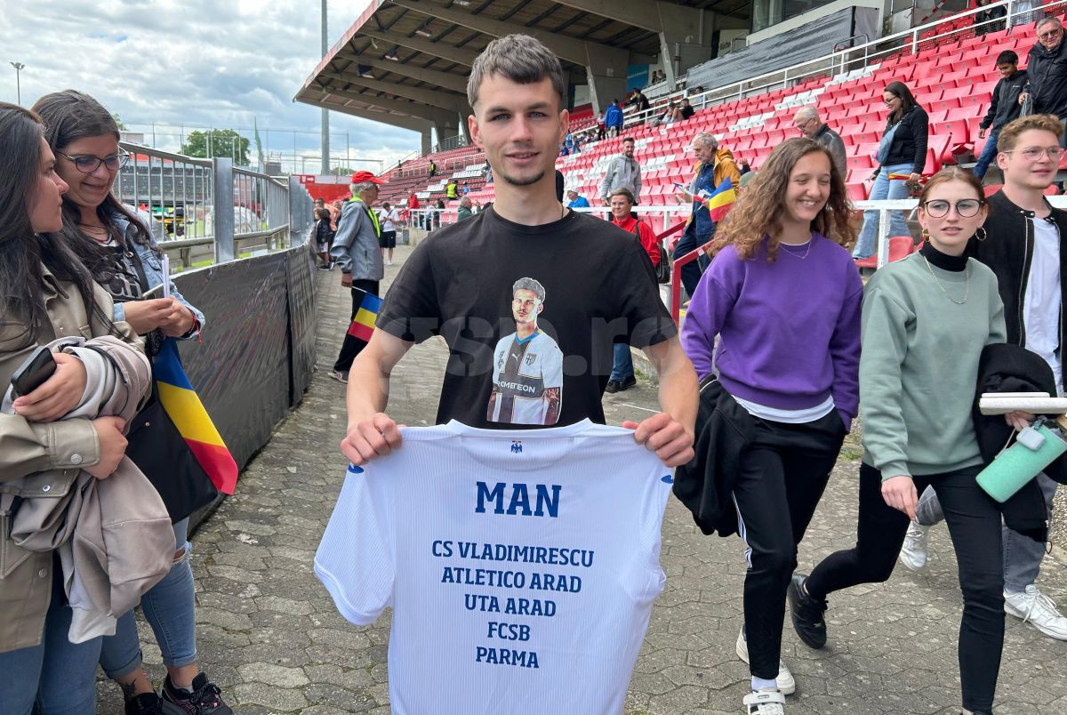 Pasiunea fără limite » Și l-a tatuat pe Dennis Man pe picior, a luat masa cu „tricolorul” și i-a adus un cadou special în cantonament: „E făcut la comandă. Uite!”