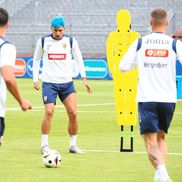 Imagini de la antrenamentul naționalei. Andrei Rațiu, albastru în cap înainte de Euro 2024 / foto: Ionuț Iordache
