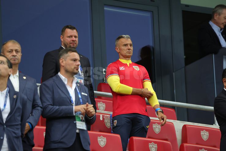 Daniel Pancu, în tribune la Italia U21 - România U21 / Foto: Ionuț Iordache GSP