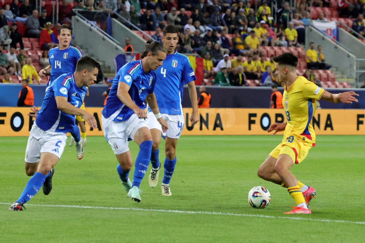 Italia U21 - România U21 1-0. Scuzele lui Louis Munteanu pentru ratarea de la punctul cu var: „Am stat aproape 6 zile fără antrenamente”