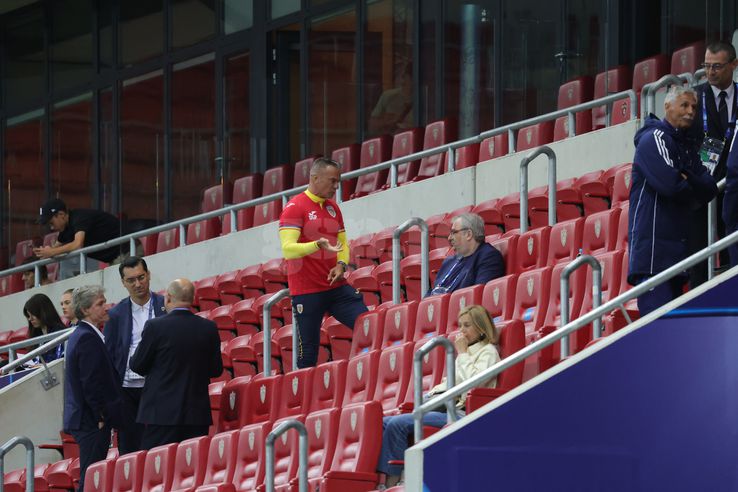 Daniel Pancu, în tribune la Italia U21 - România U21 / Foto: Ionuț Iordache GSP