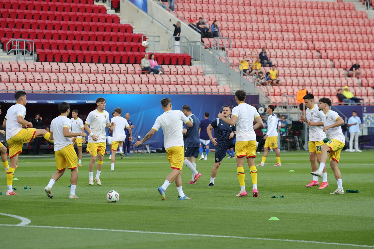 Oficialii FRF, în frunte cu Răzvan Burleanu, la Italia U21 - România U21